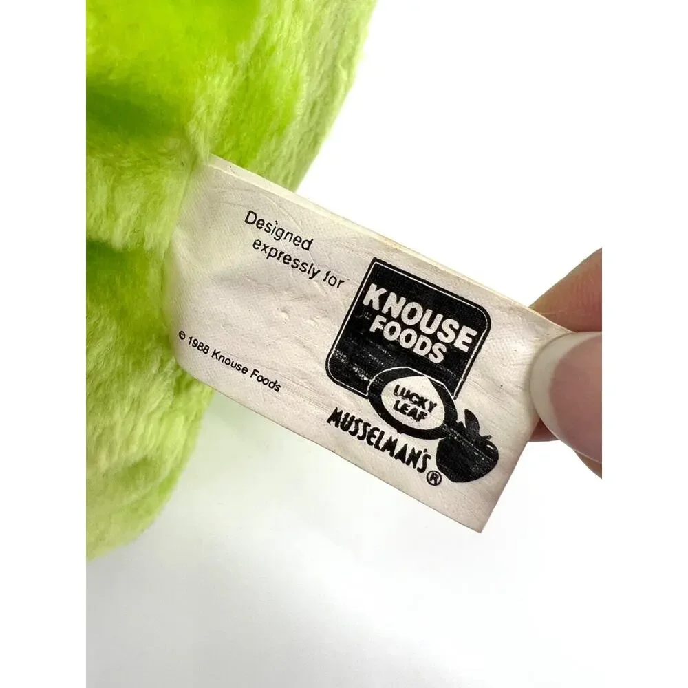 Musselman's Applesauce VTG 1988 Knouse Foods Green Dinosaur Mascot Plush Toy